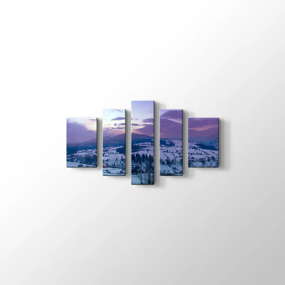 Karpat Dağ Vadisi Kanvas Tablo