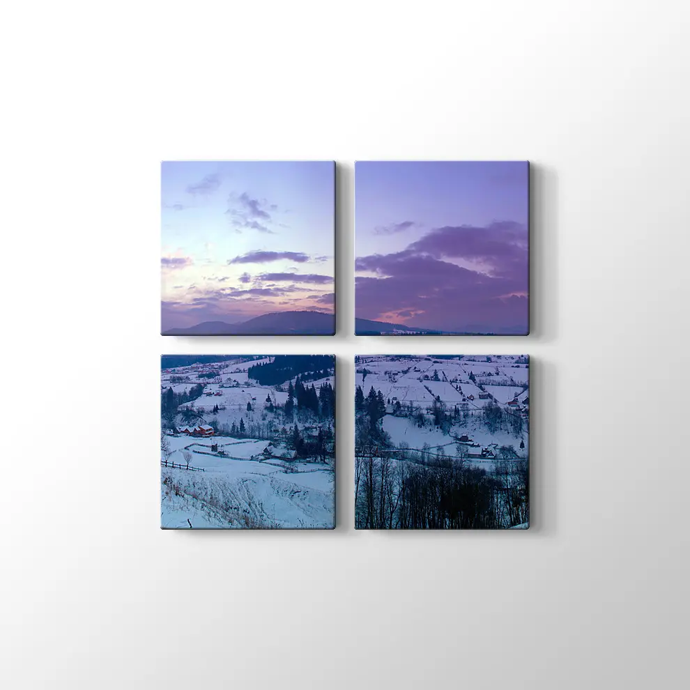 Karpat Dağ Vadisi Kanvas Tablo