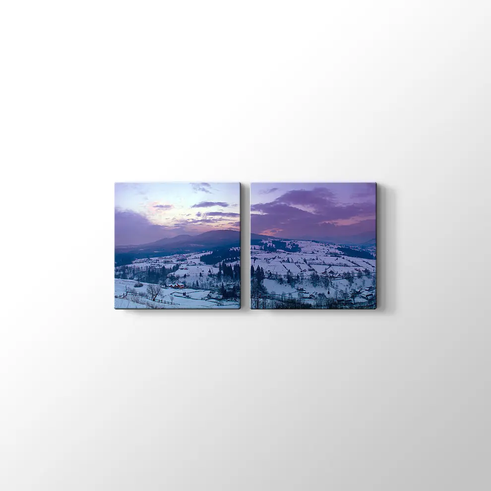 Karpat Dağ Vadisi Kanvas Tablo