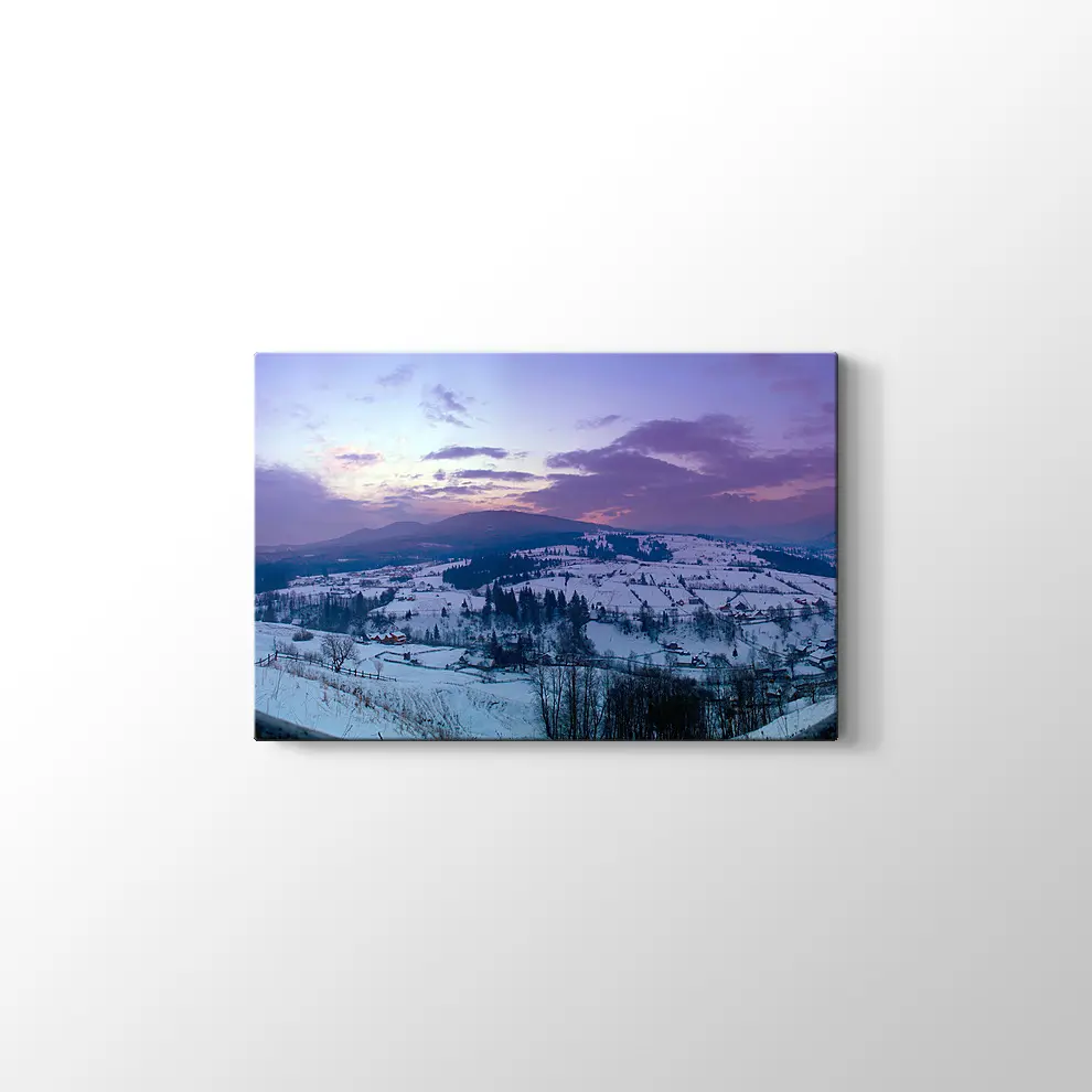 Karpat Dağ Vadisi Kanvas Tablo