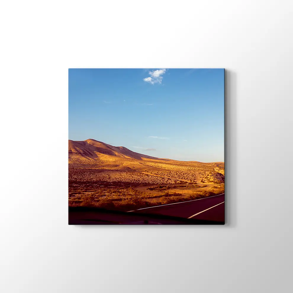 İspanya Issız Yol Kanvas Tablo