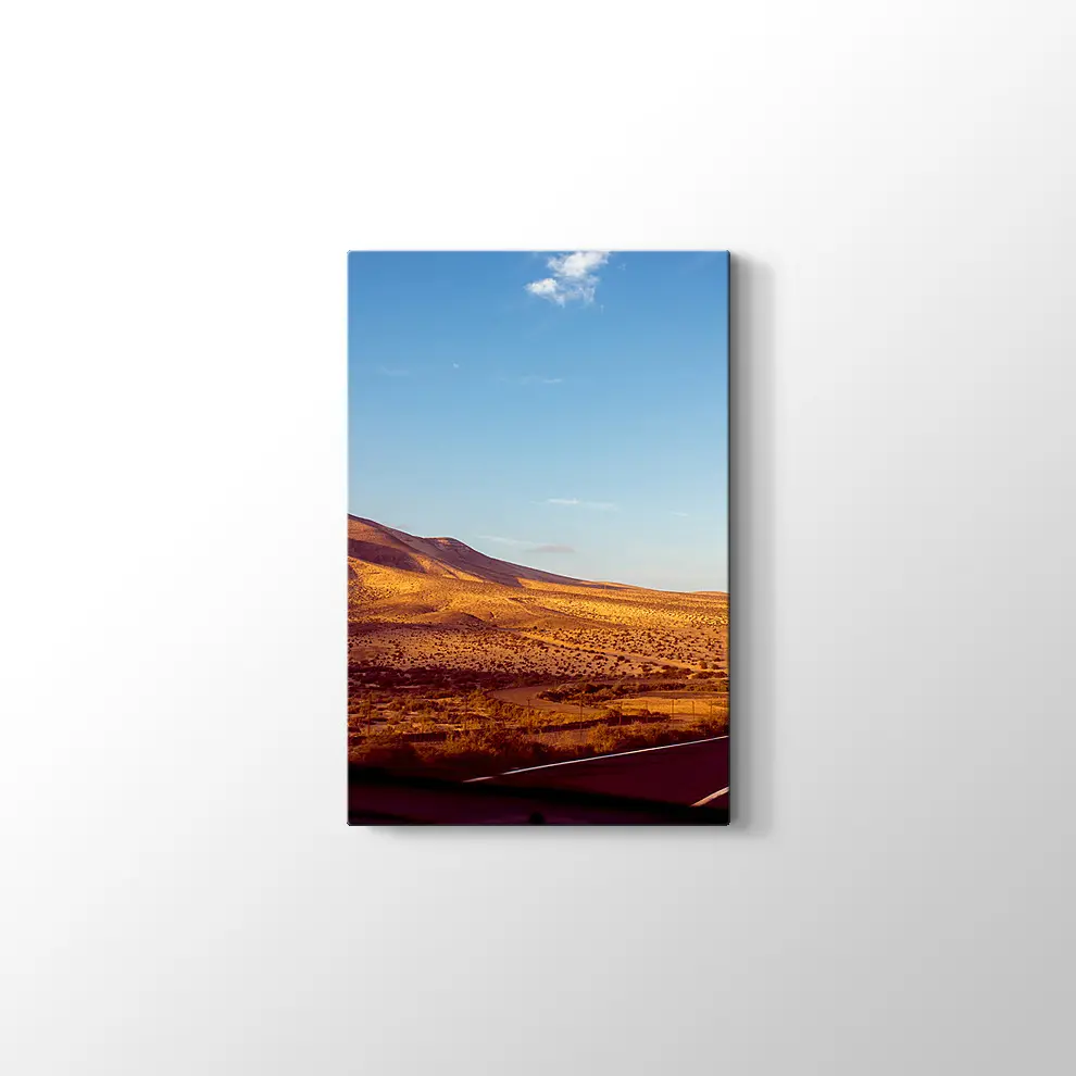 İspanya Issız Yol Kanvas Tablo