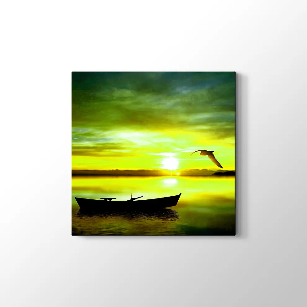 Sandal ve Kuş Kanvas Tablo