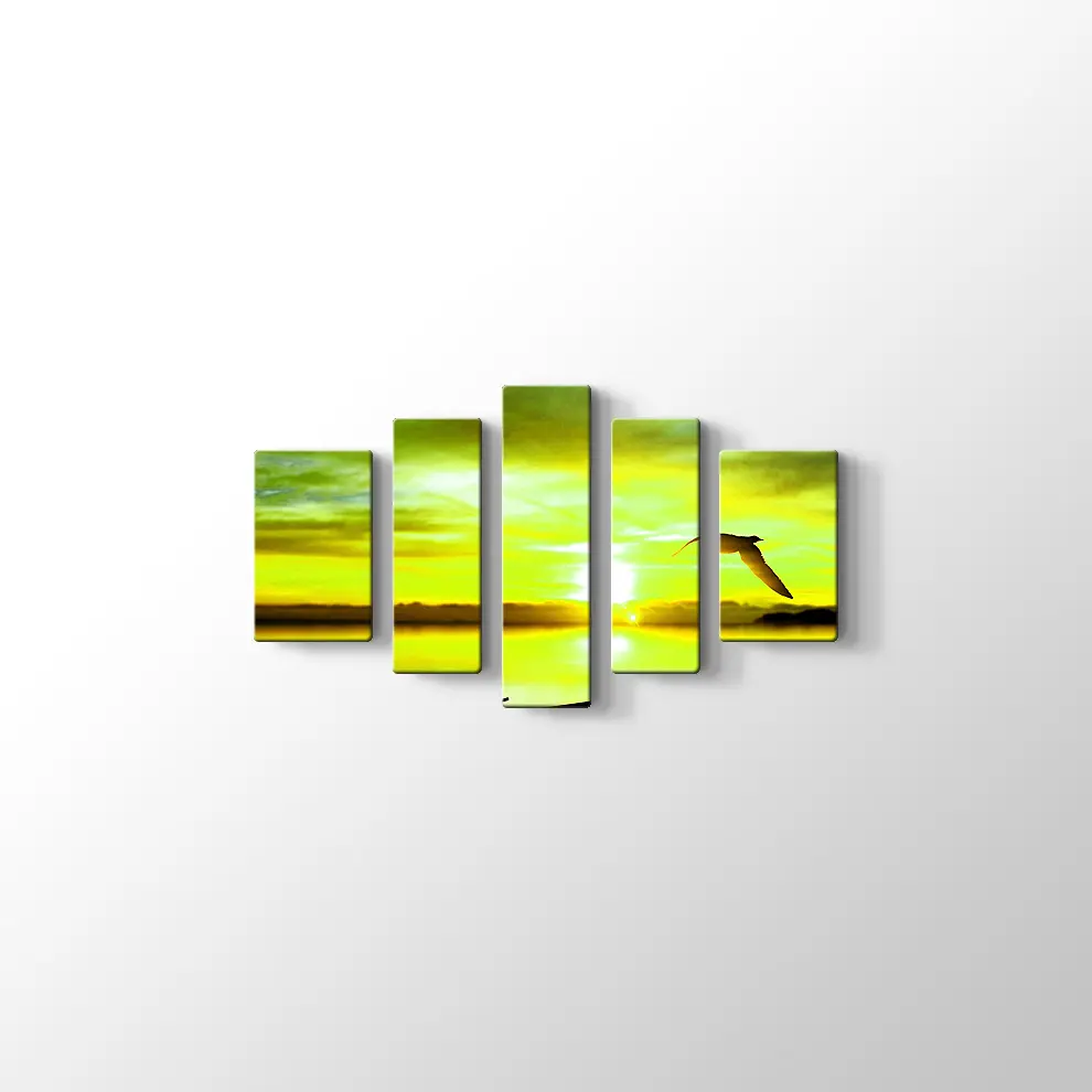 Sandal ve Kuş Kanvas Tablo