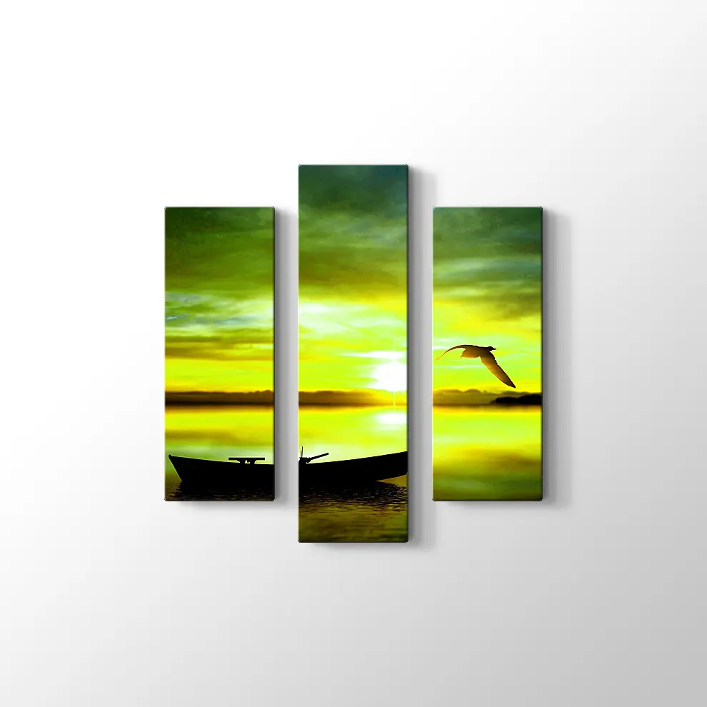 Sandal ve Kuş Kanvas Tablo