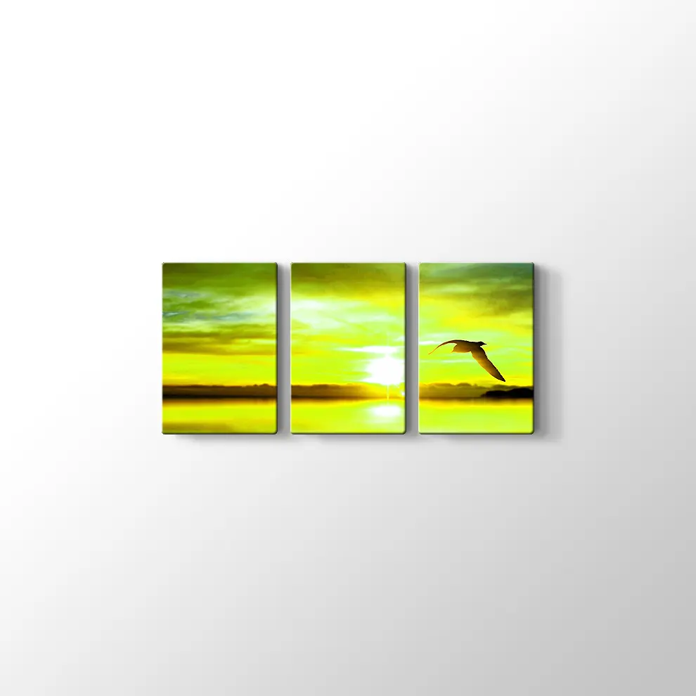 Sandal ve Kuş Kanvas Tablo