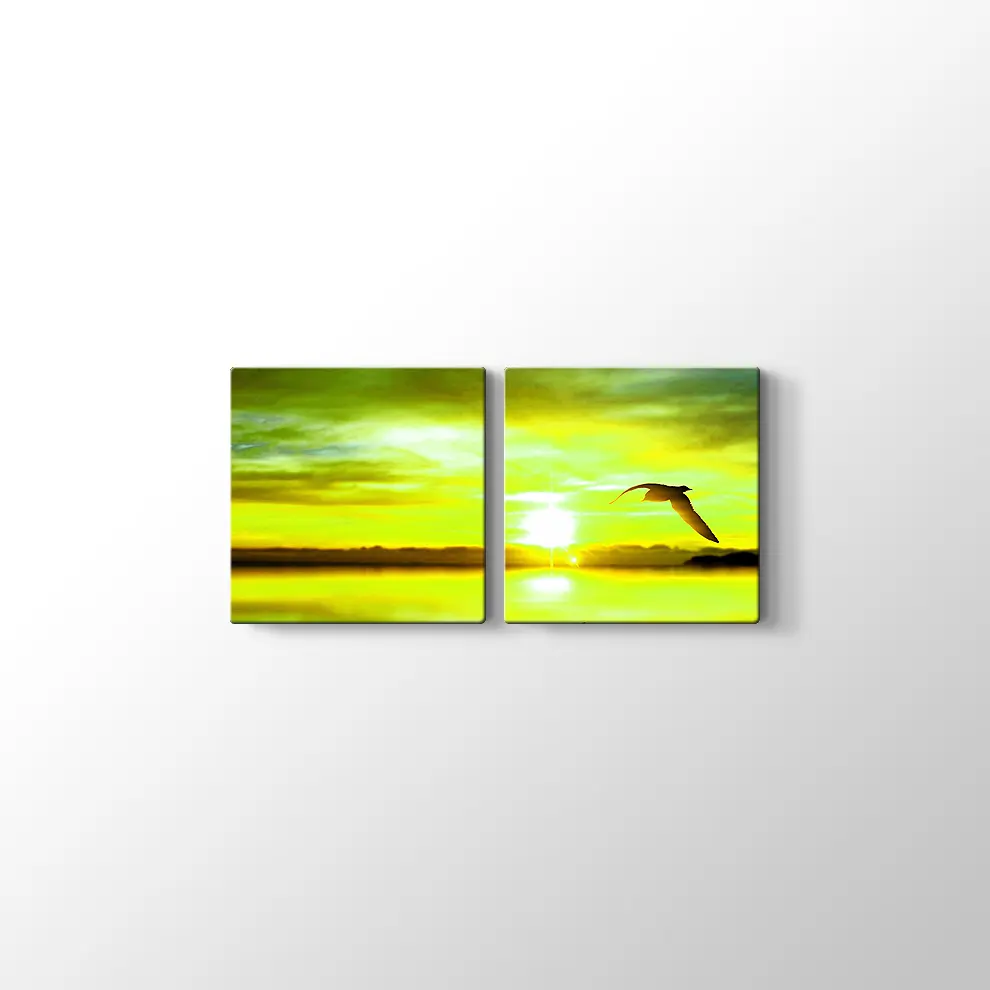 Sandal ve Kuş Kanvas Tablo