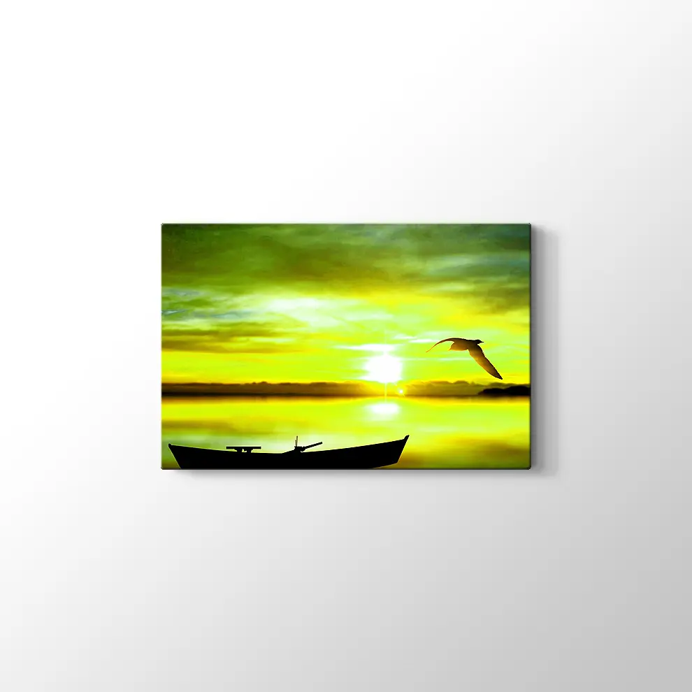 Sandal ve Kuş Kanvas Tablo