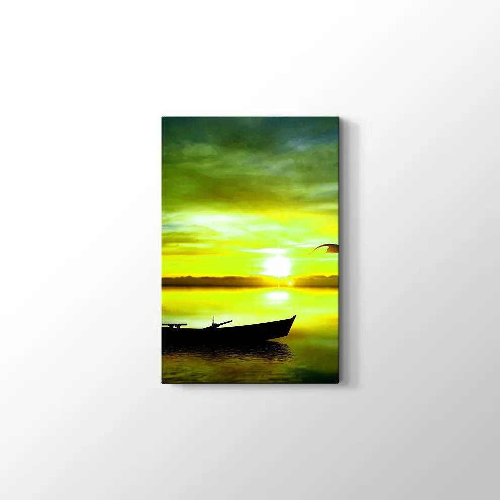 Sandal ve Kuş Kanvas Tablo