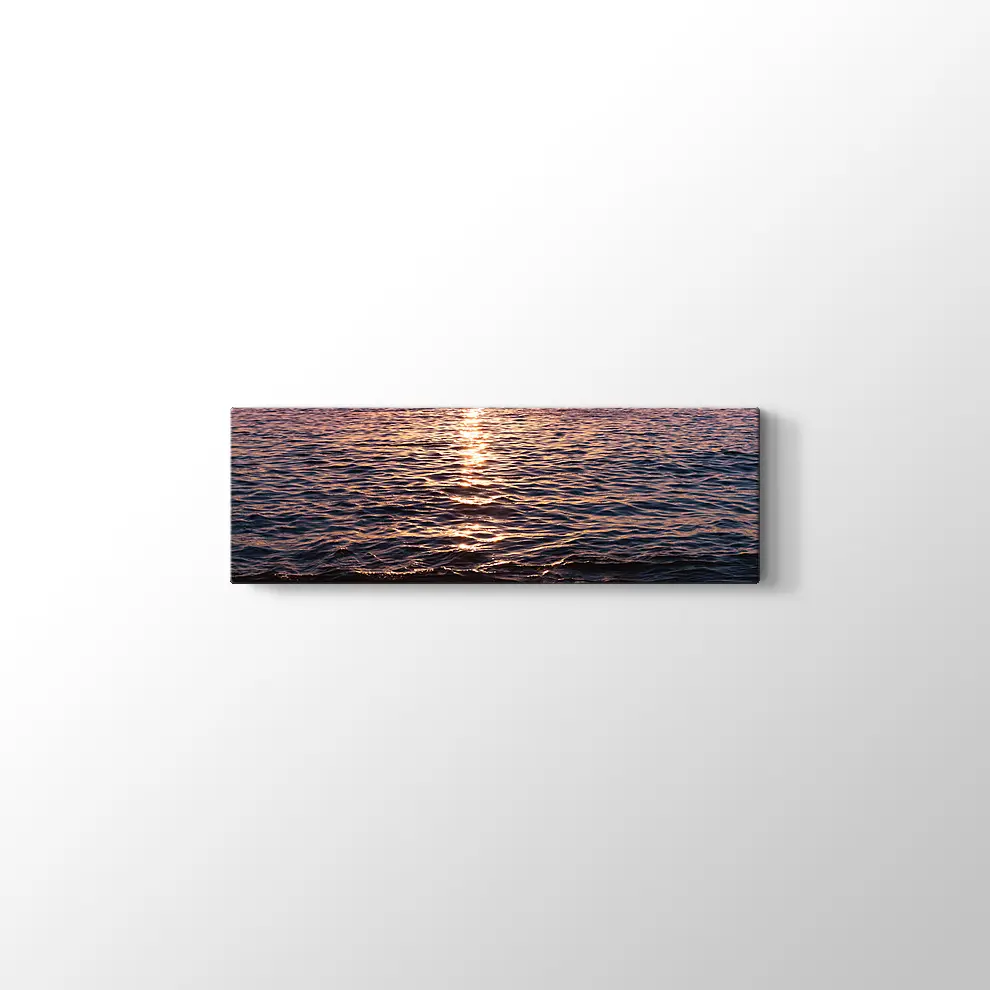 Deniz ve Günbatımı Kanvas Tablo