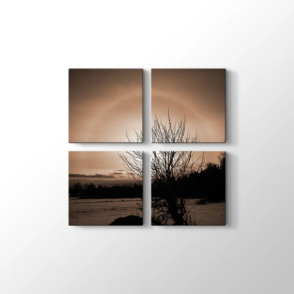 Finlandiya'da Kış Tablosu