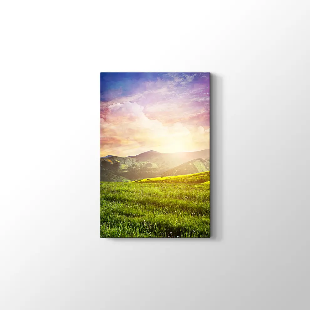 Peri Masalı Manzara Kanvas Tablo