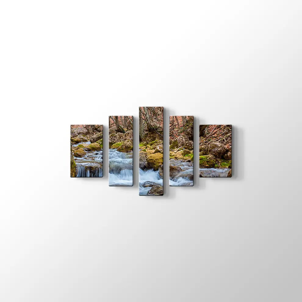 Kanyon Nehri Kanvas Tablo