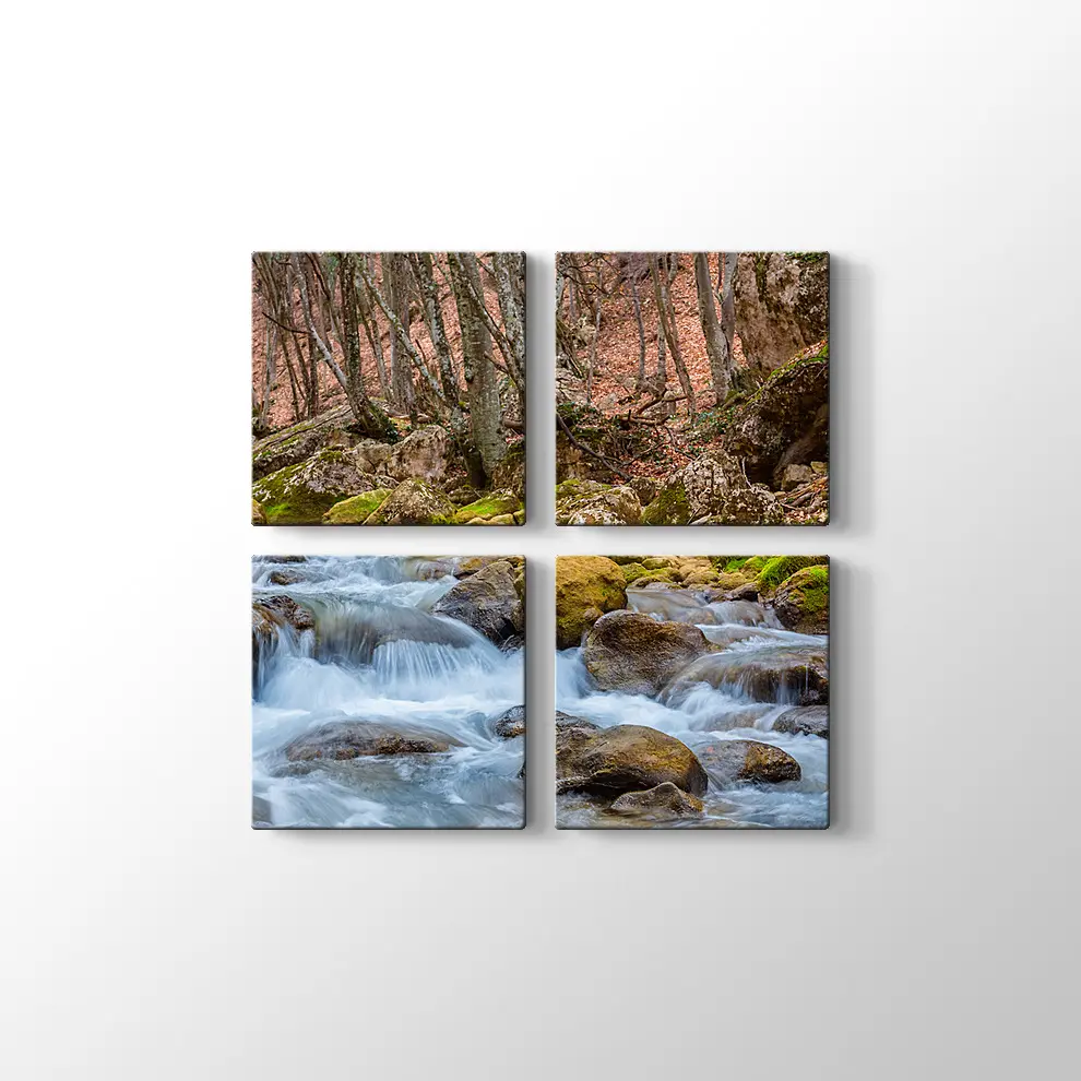 Kanyon Nehri Kanvas Tablo