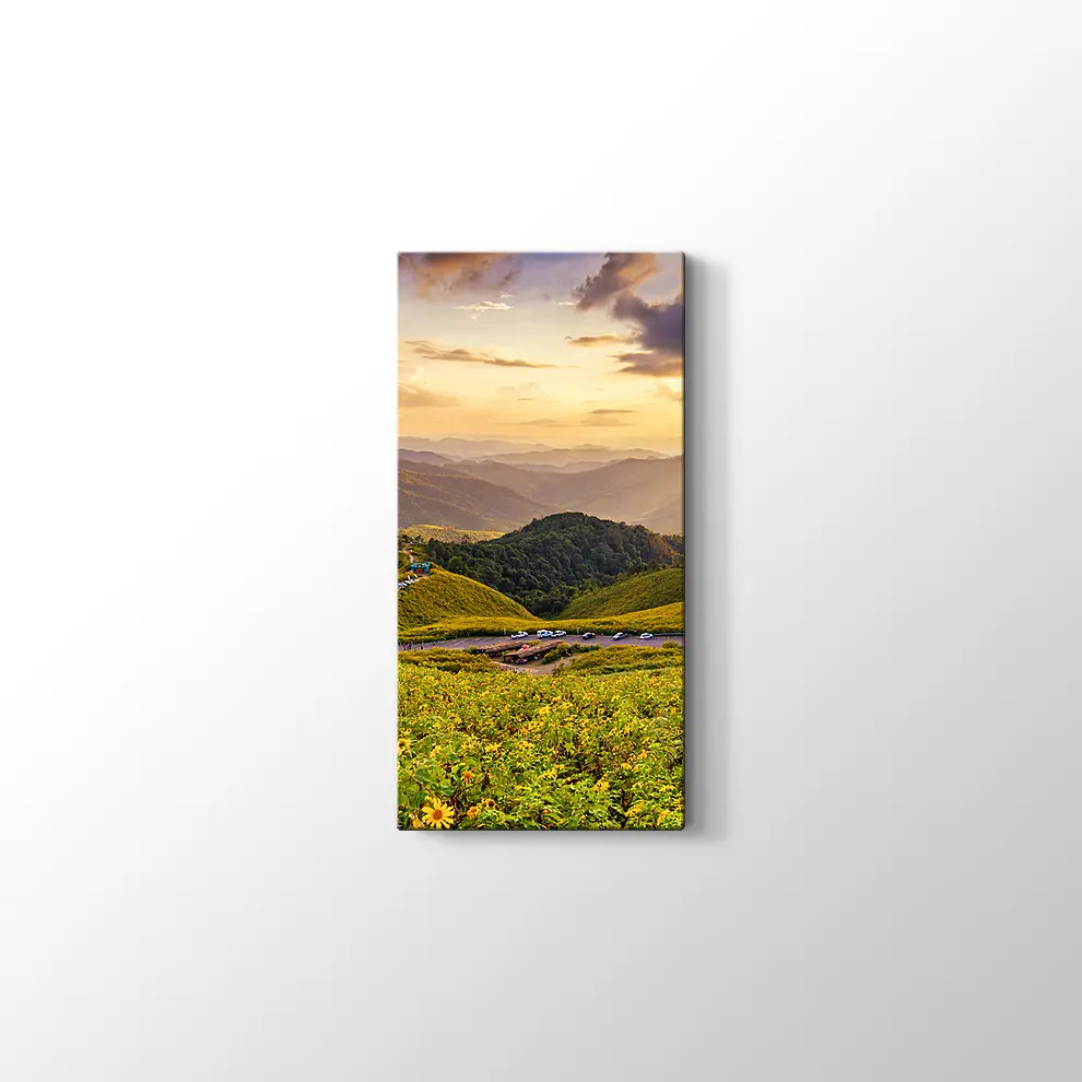 Meksika Ayçiçeği Tarlası Kanvas Tablo