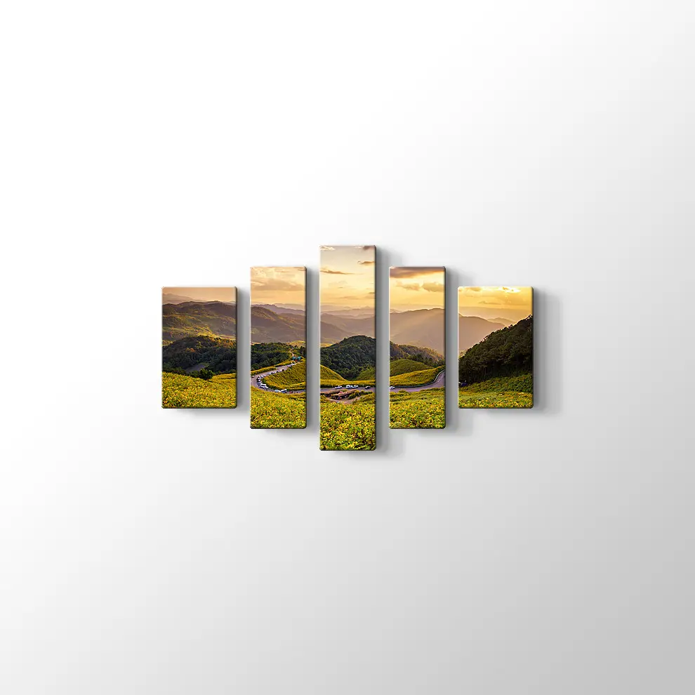 Meksika Ayçiçeği Tarlası Kanvas Tablo