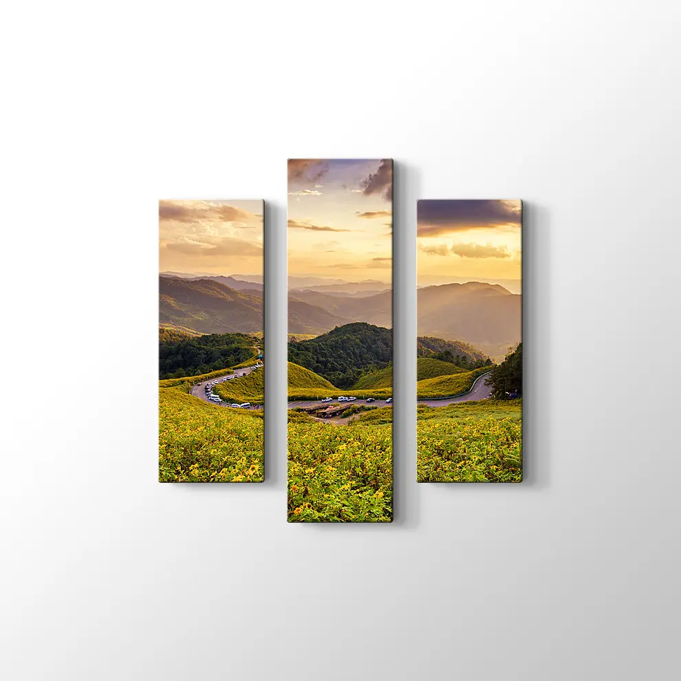 Meksika Ayçiçeği Tarlası Kanvas Tablo