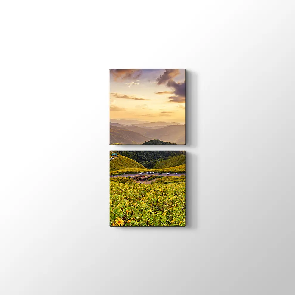 Meksika Ayçiçeği Tarlası Kanvas Tablo