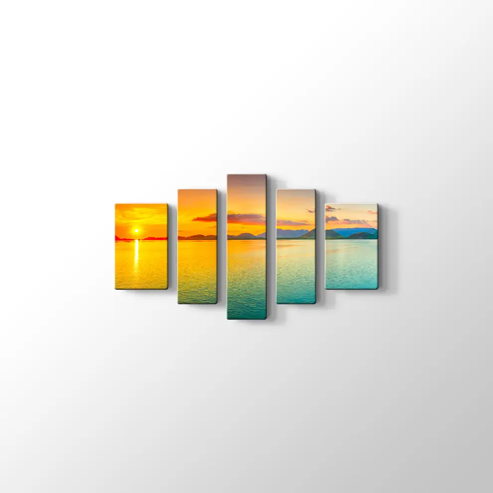 Günbatımı Deniz Kanvas Tablo