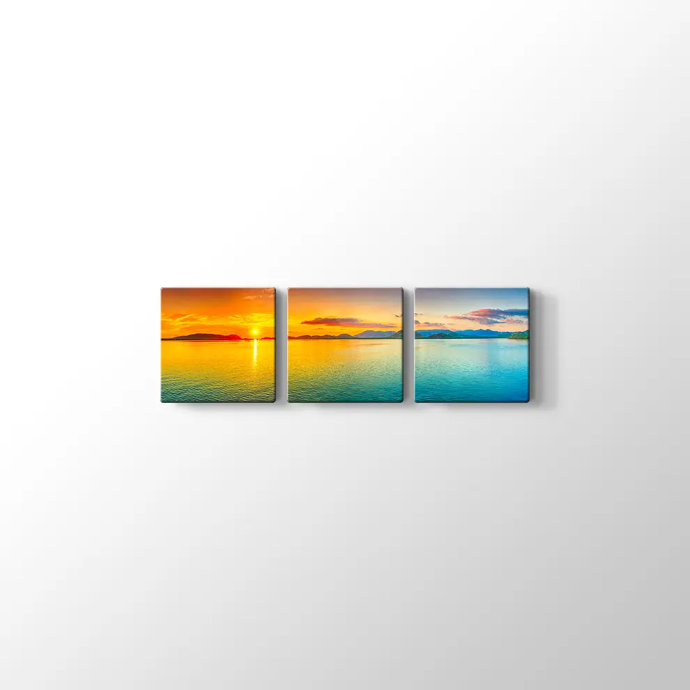 Günbatımı Deniz Kanvas Tablo