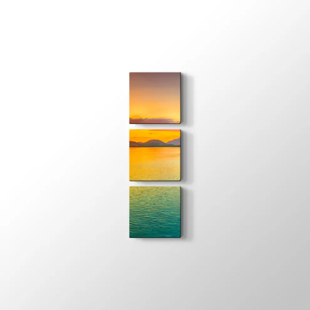 Günbatımı Deniz Kanvas Tablo