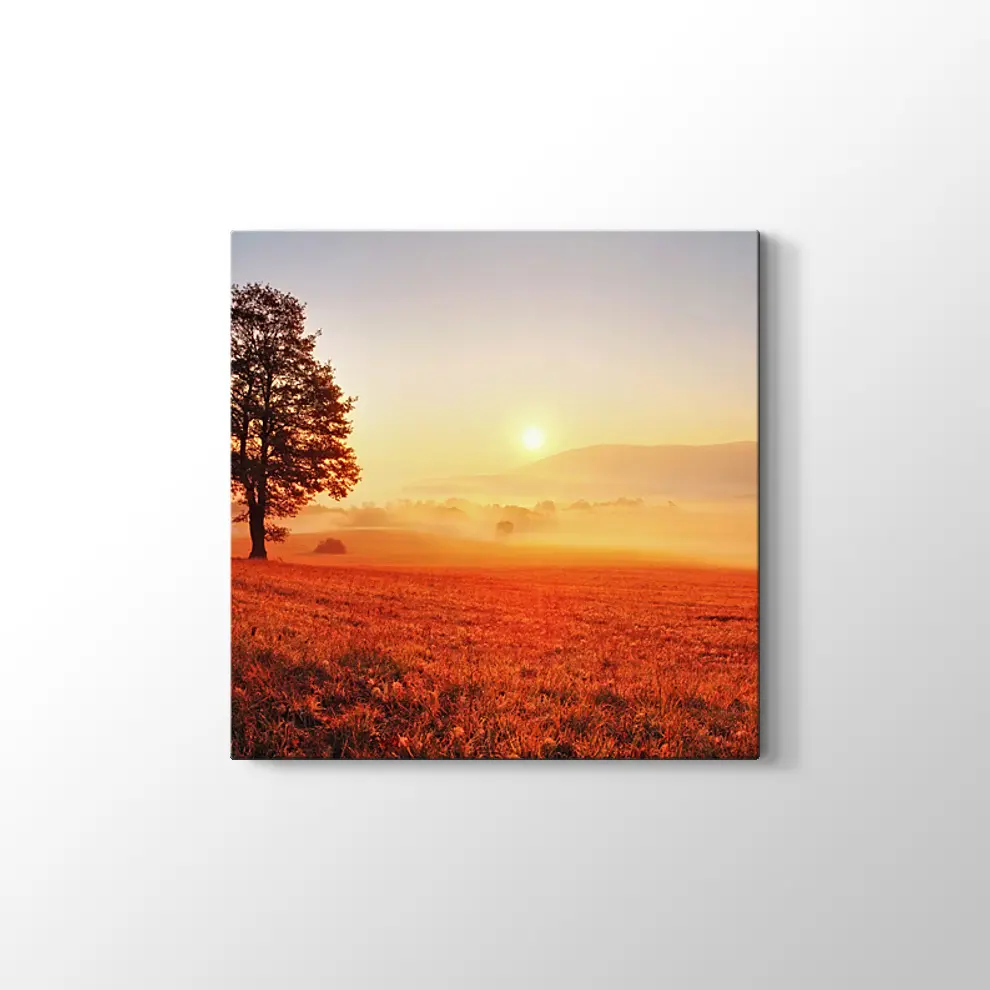 Yanlız Ağaç Kanvas Tablo