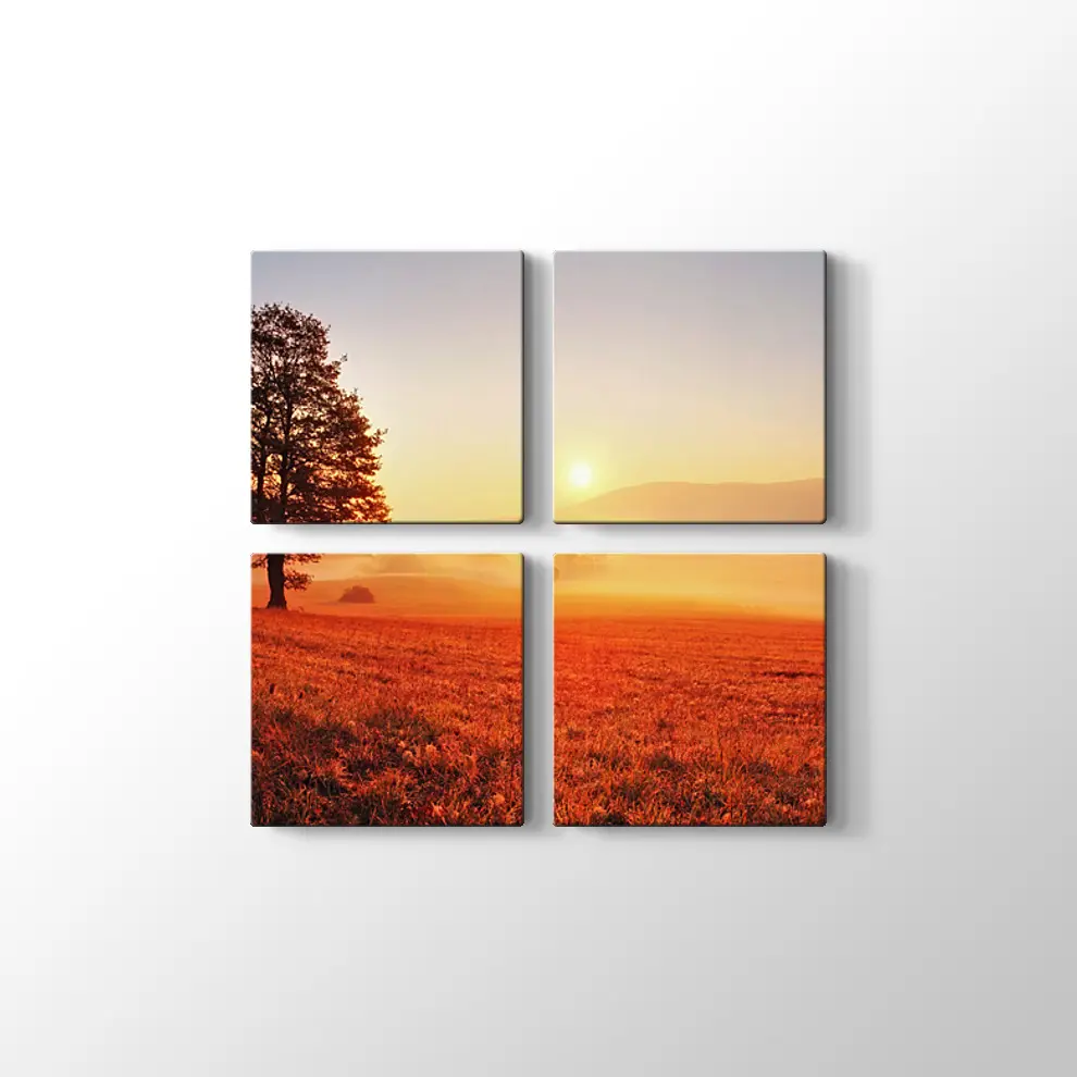 Yanlız Ağaç Kanvas Tablo