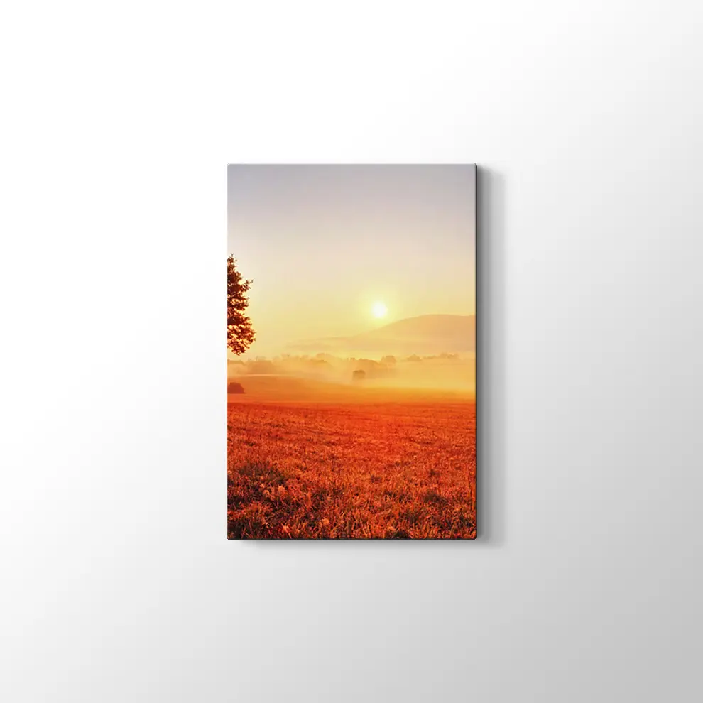 Yanlız Ağaç Kanvas Tablo