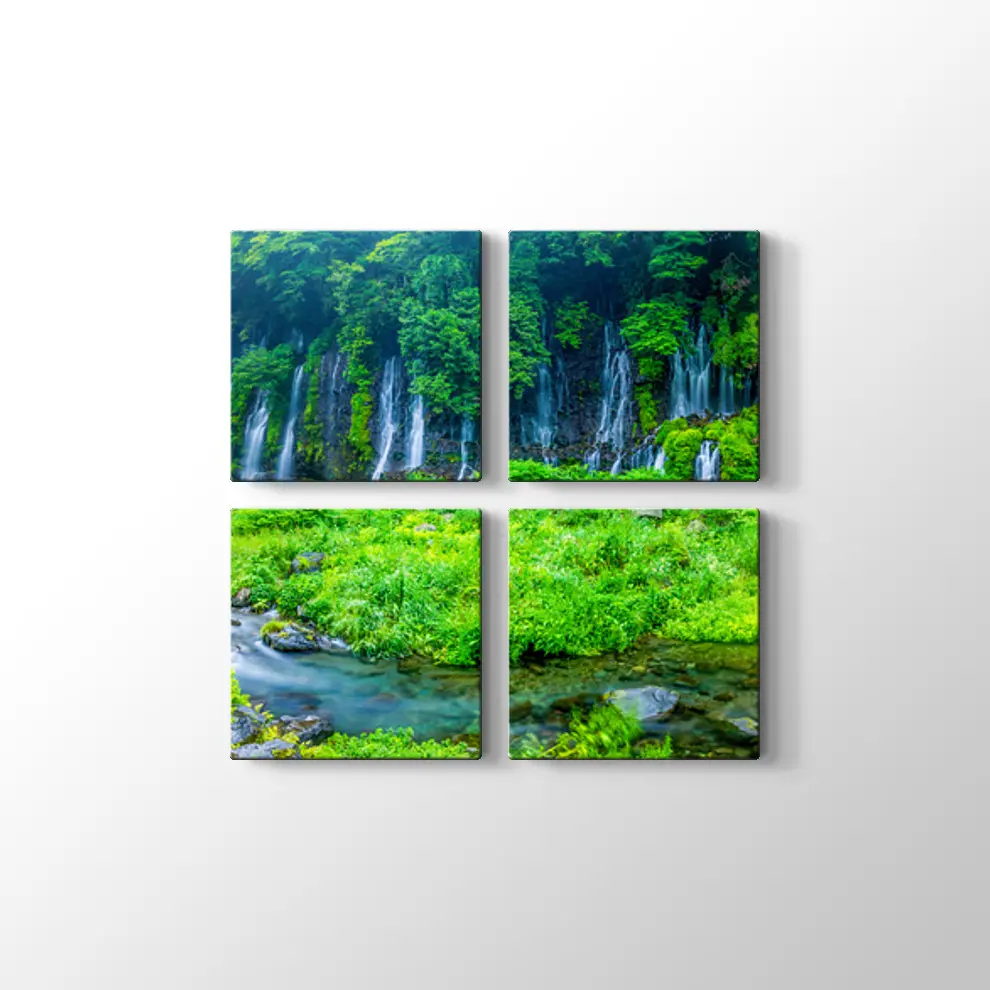 Japonya Şelalesi Kanvas Tablo