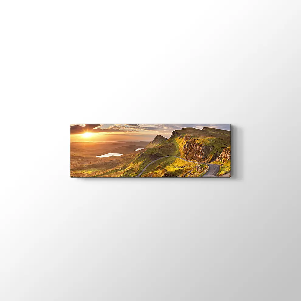 İskoçya Sky Adası Gündoğumu Kanvas Tablo