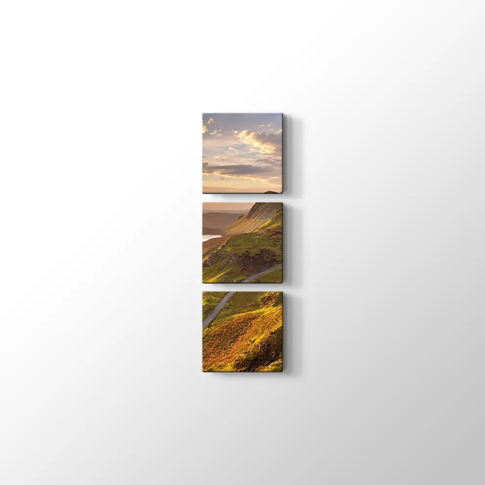 İskoçya Sky Adası Gündoğumu Kanvas Tablo