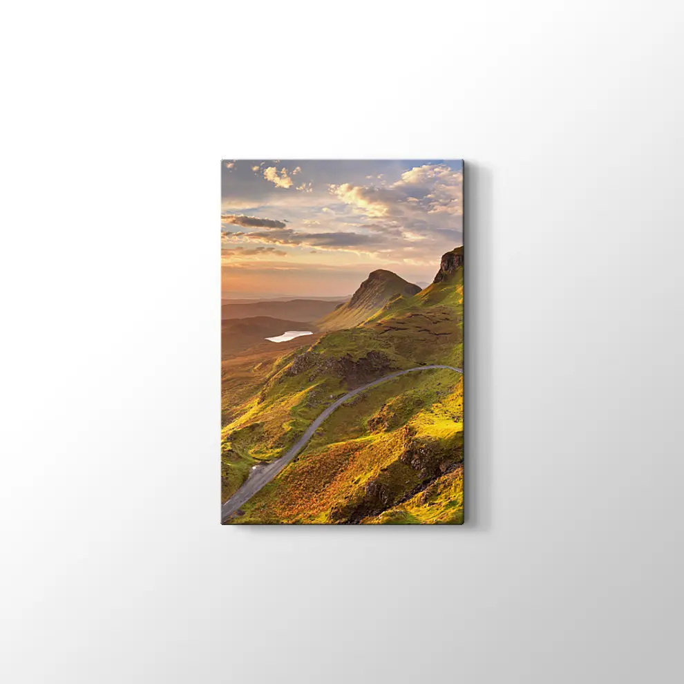 İskoçya Sky Adası Gündoğumu Kanvas Tablo