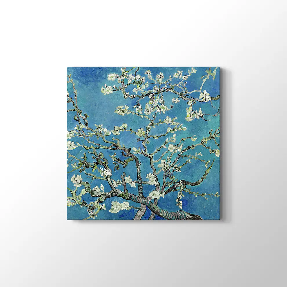 Çiçek Açan Badem Ağacı Kanvas Tablo