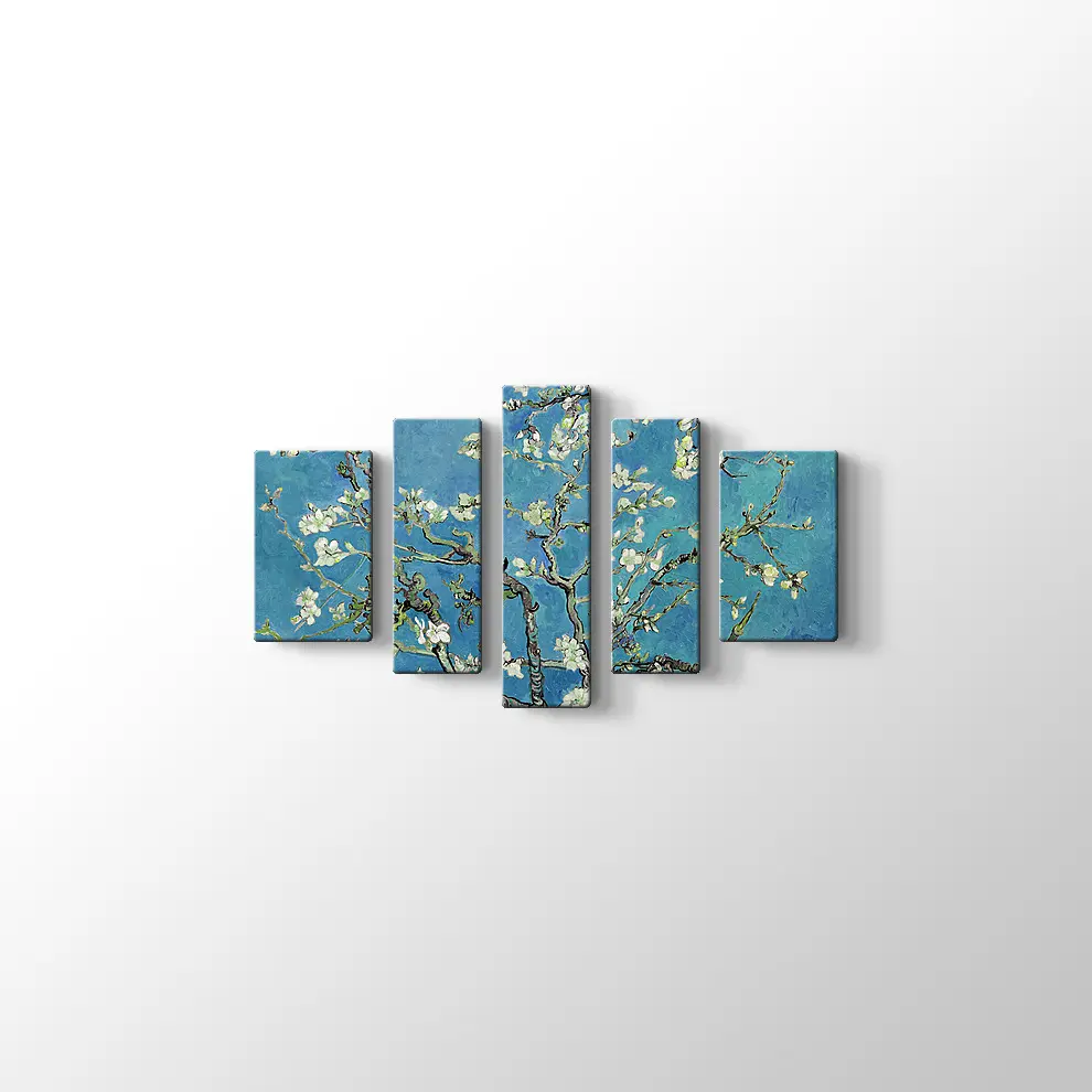 Çiçek Açan Badem Ağacı Kanvas Tablo