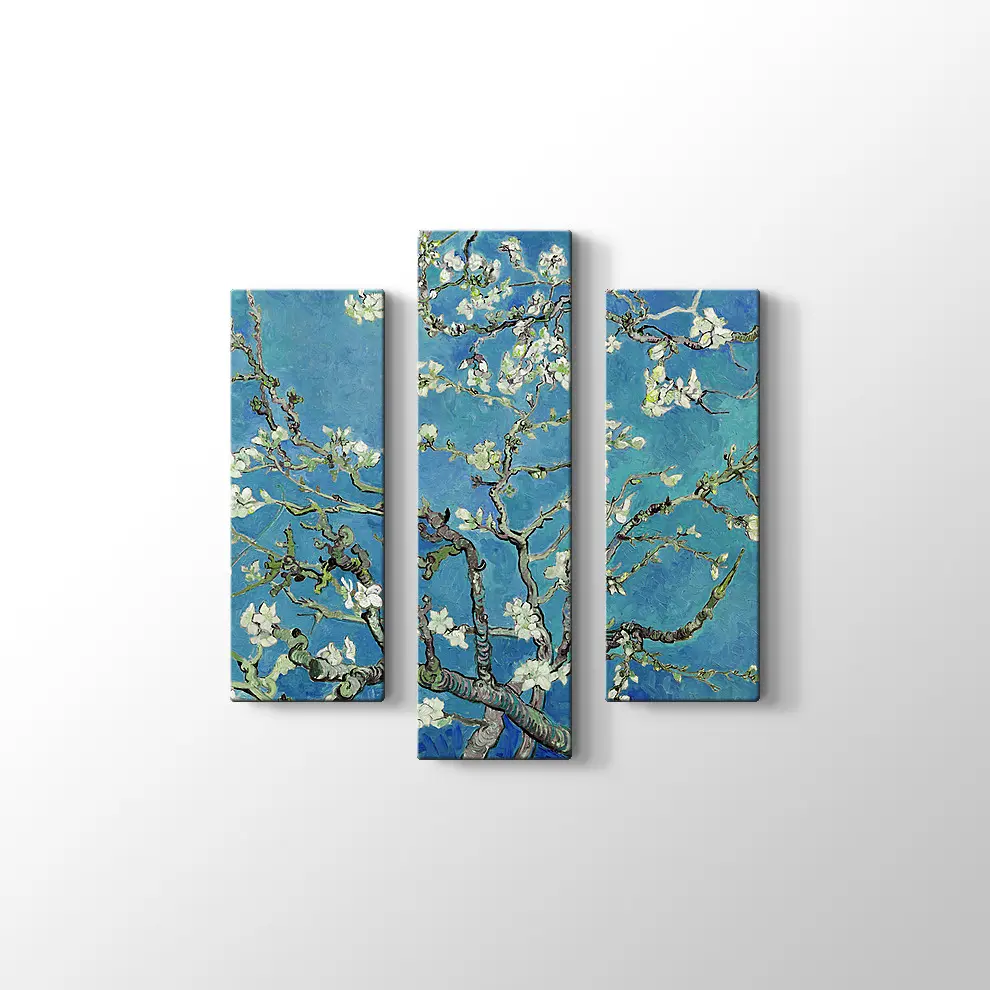 Çiçek Açan Badem Ağacı Kanvas Tablo