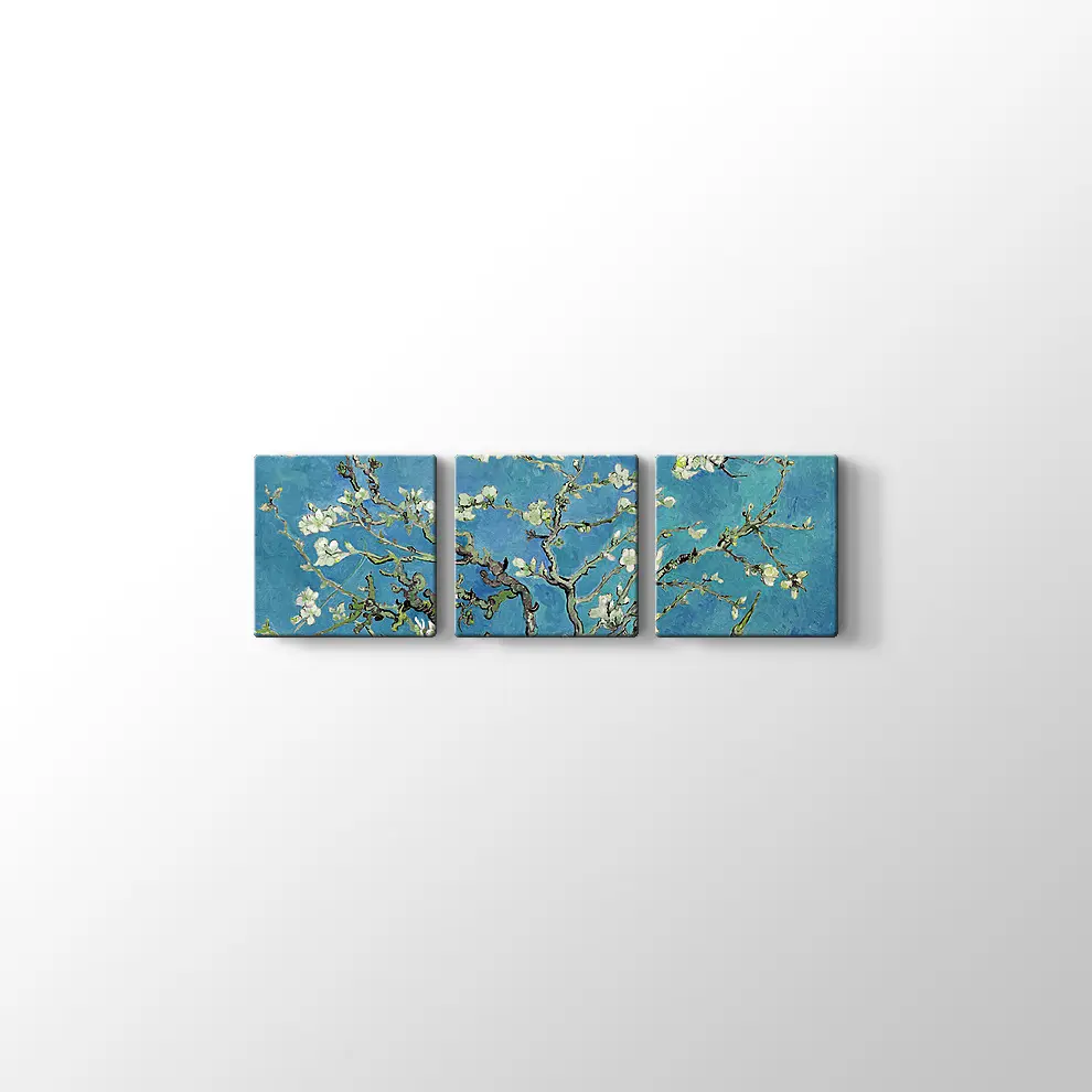 Çiçek Açan Badem Ağacı Kanvas Tablo