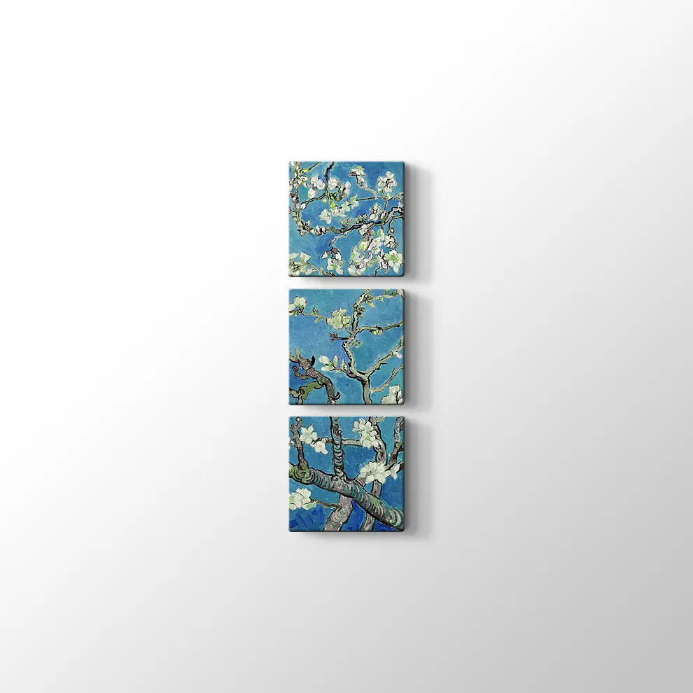 Çiçek Açan Badem Ağacı Kanvas Tablo