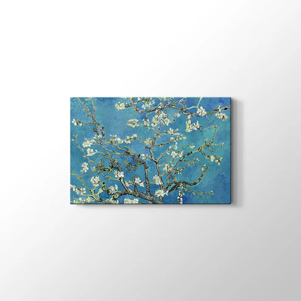 Çiçek Açan Badem Ağacı Kanvas Tablo
