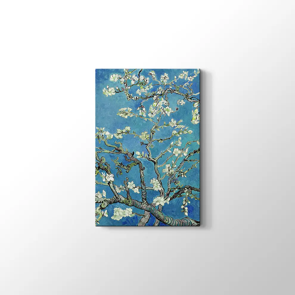 Çiçek Açan Badem Ağacı Kanvas Tablo