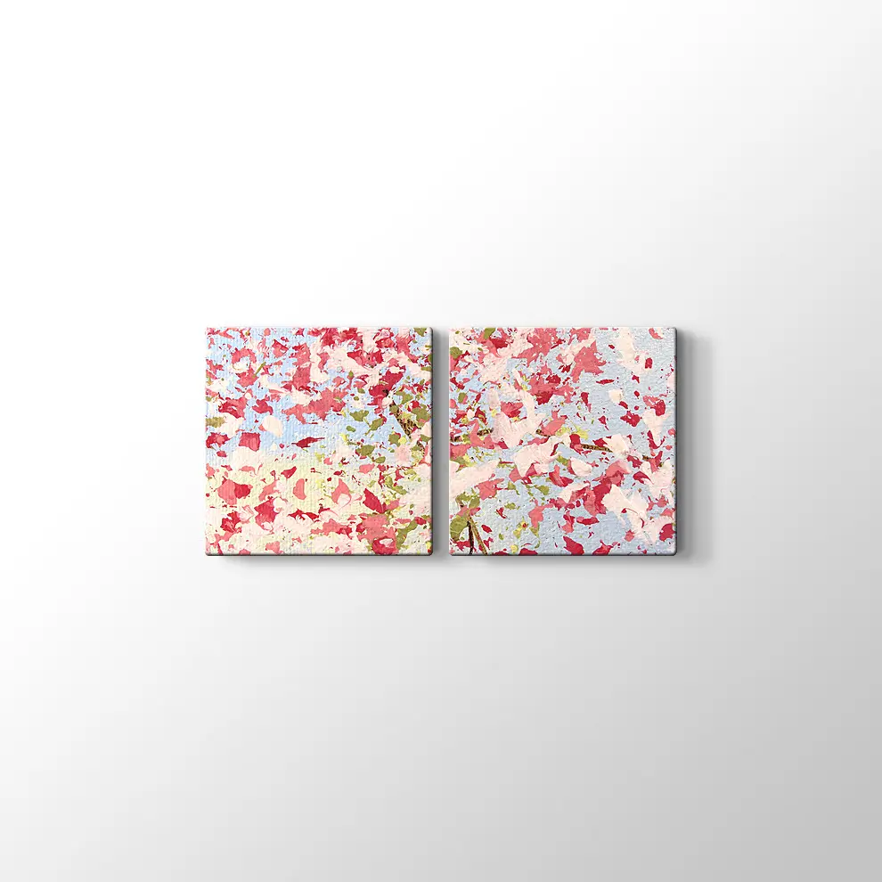 Bahar Çiçekleri Yağlı Boya