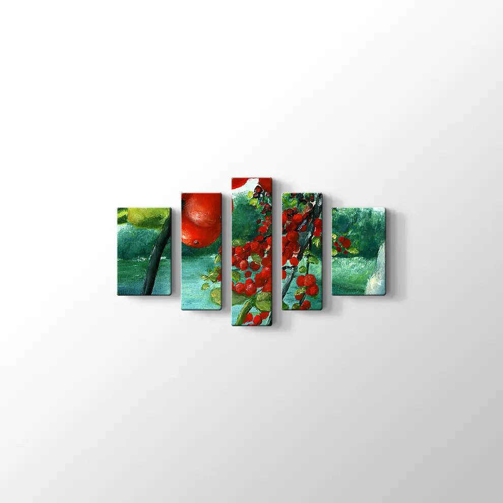 Meyve Dalları Kanvas Tablo