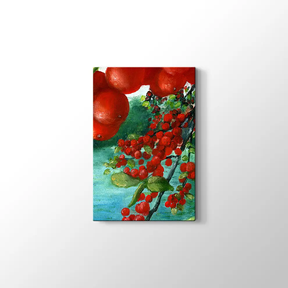 Meyve Dalları Kanvas Tablo