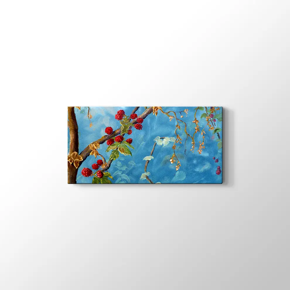 Meyveler ve Sarmaşıklar Kanvas Tablo