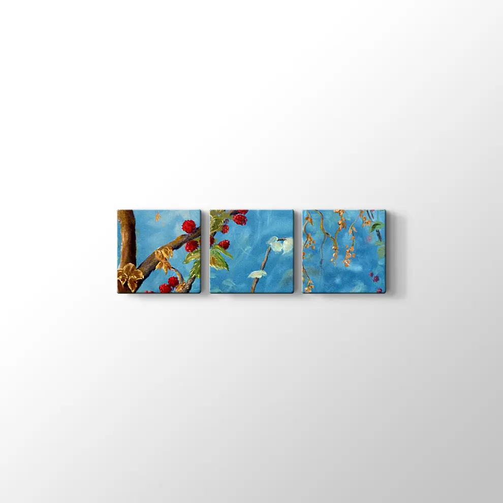 Meyveler ve Sarmaşıklar Kanvas Tablo