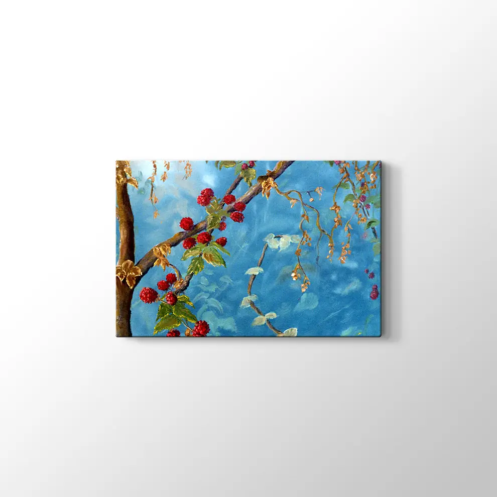 Meyveler ve Sarmaşıklar Kanvas Tablo