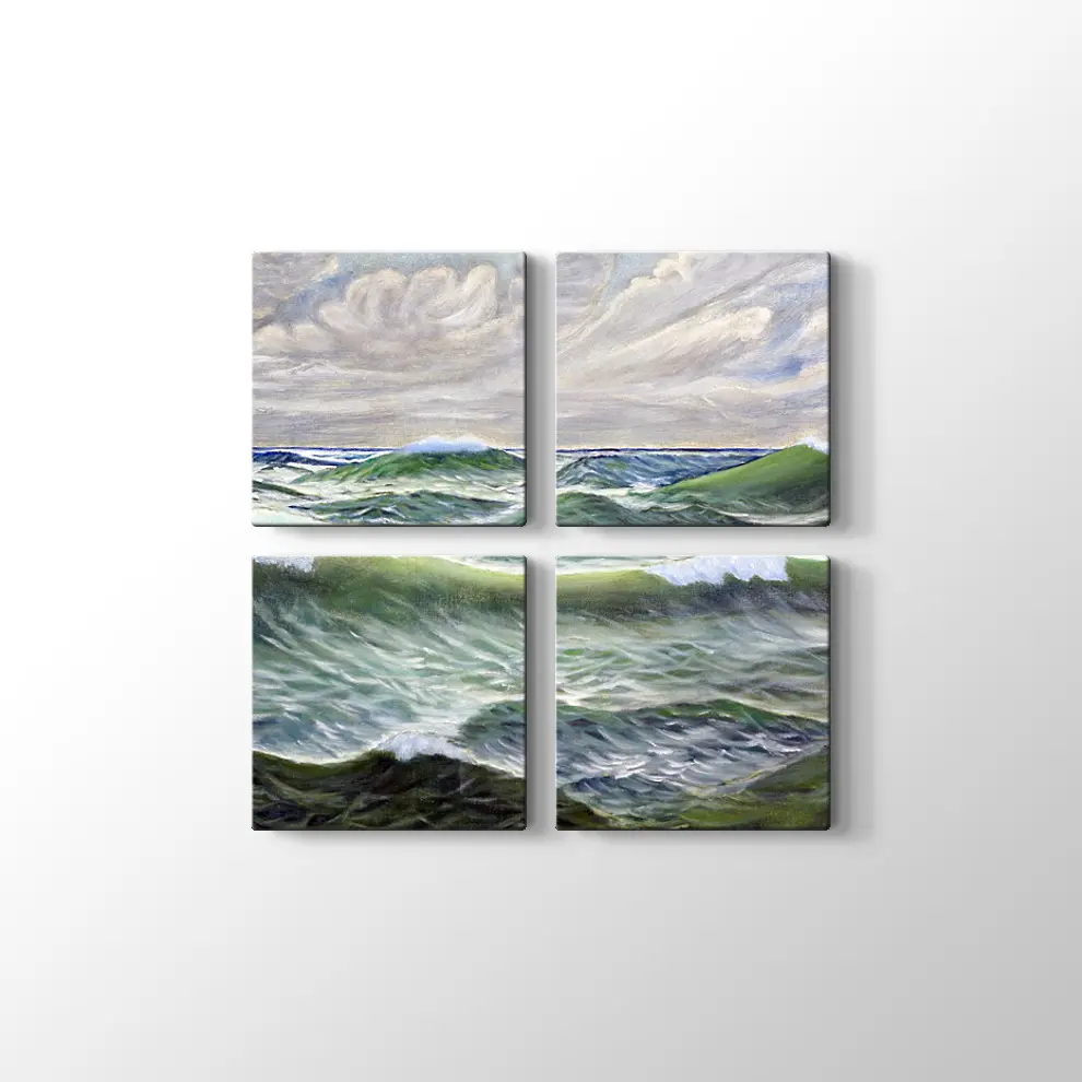 Dalgalı Deniz Kanvas Tablo
