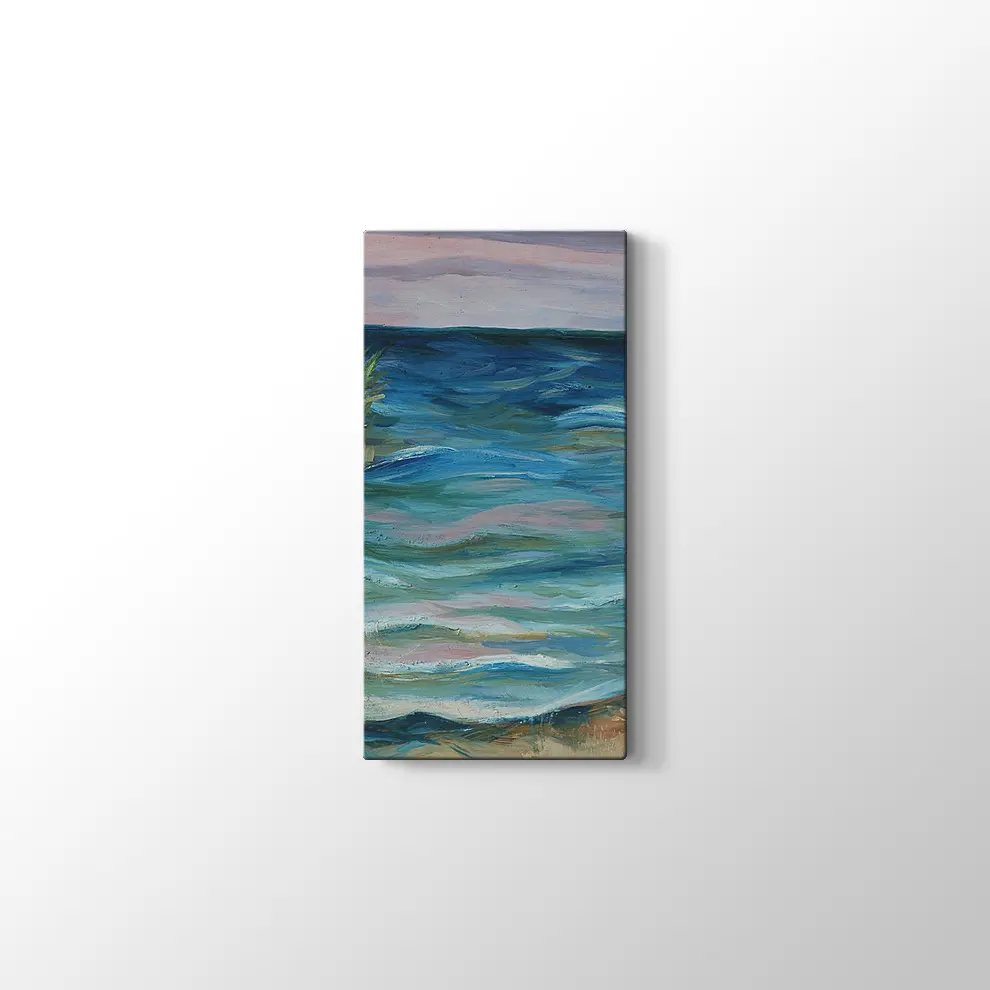 Deniz ve Sazlık Kanvas Tablo