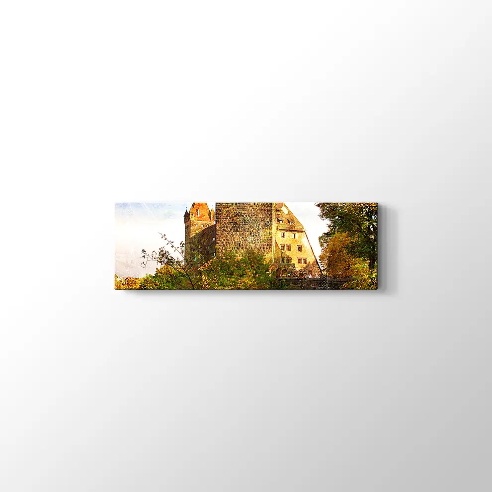 Almanya Ortaçağ Kalesi Kanvas Tablo