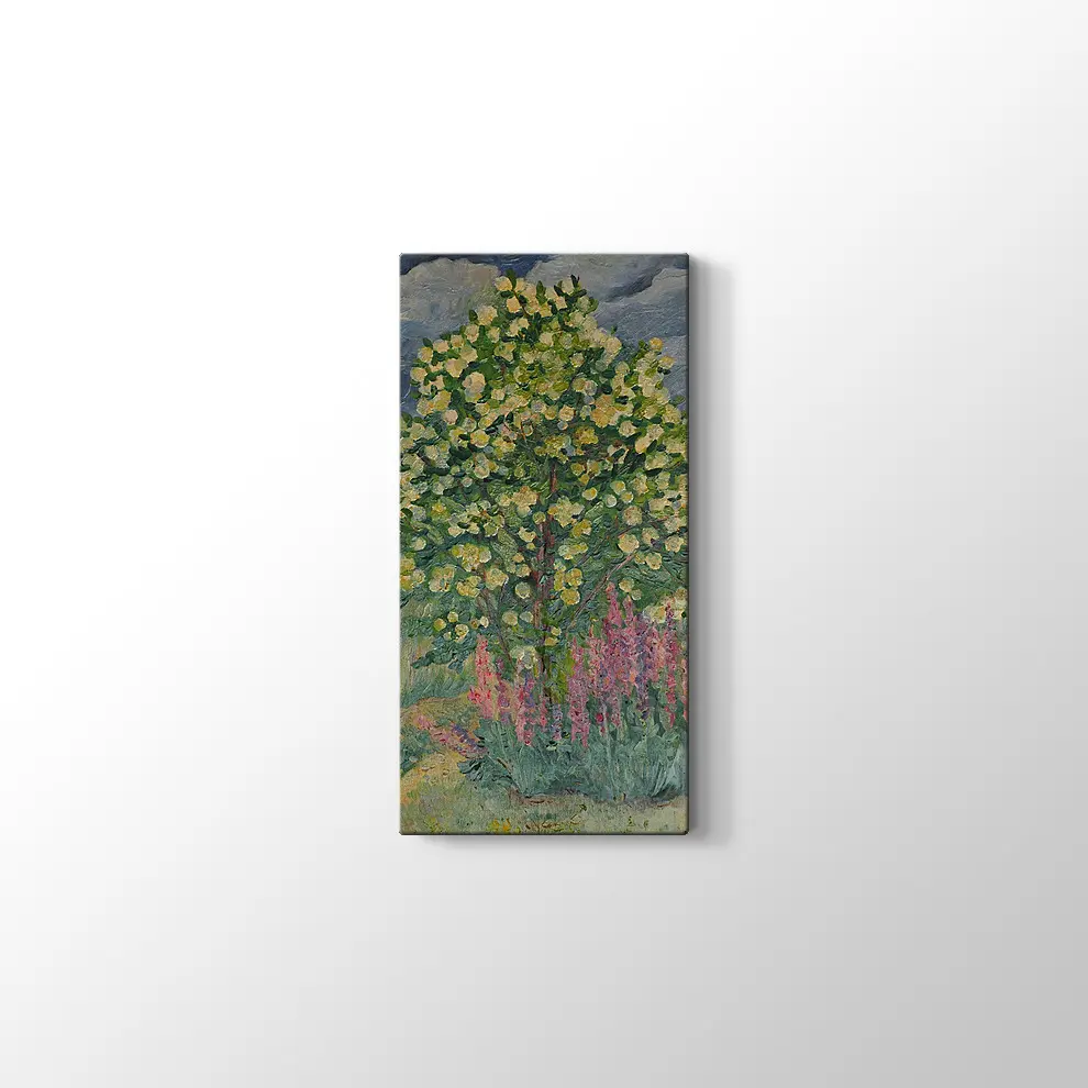 Yağlıboya Ağaç Kanvas Tablo