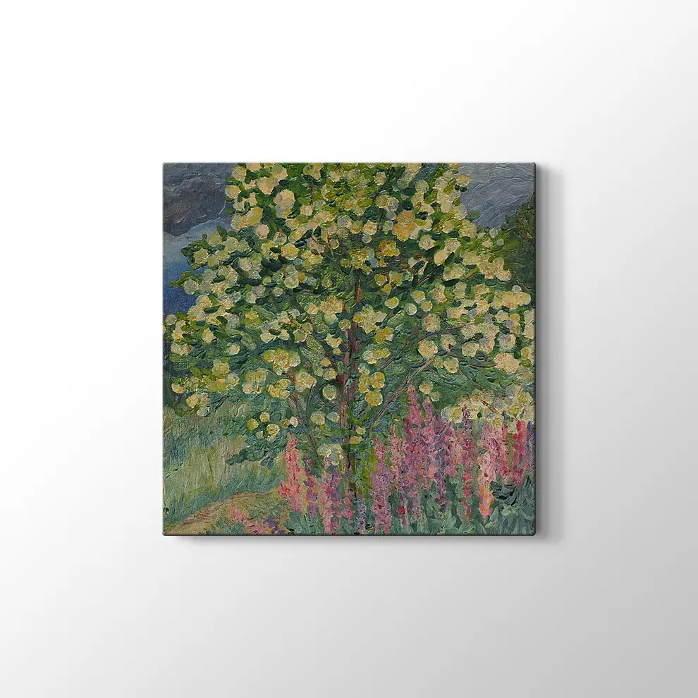 Yağlıboya Ağaç Kanvas Tablo